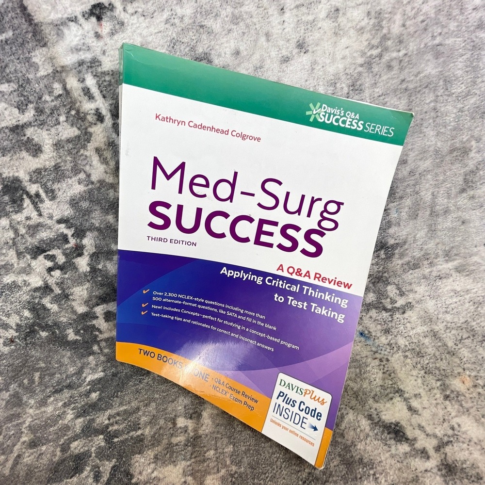 Med-Surg Success Colgrove NCLEX-RN Q&A Stroke ALS Parkinson's Nursing Prep Book